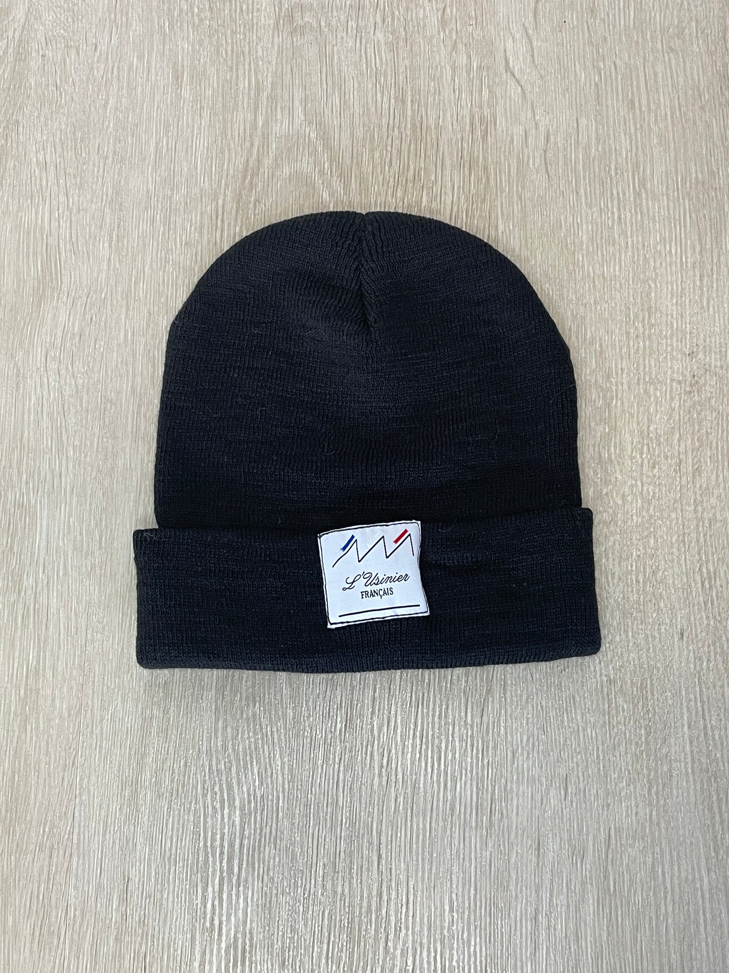 Bonnet noir unisexe fabriqué en France