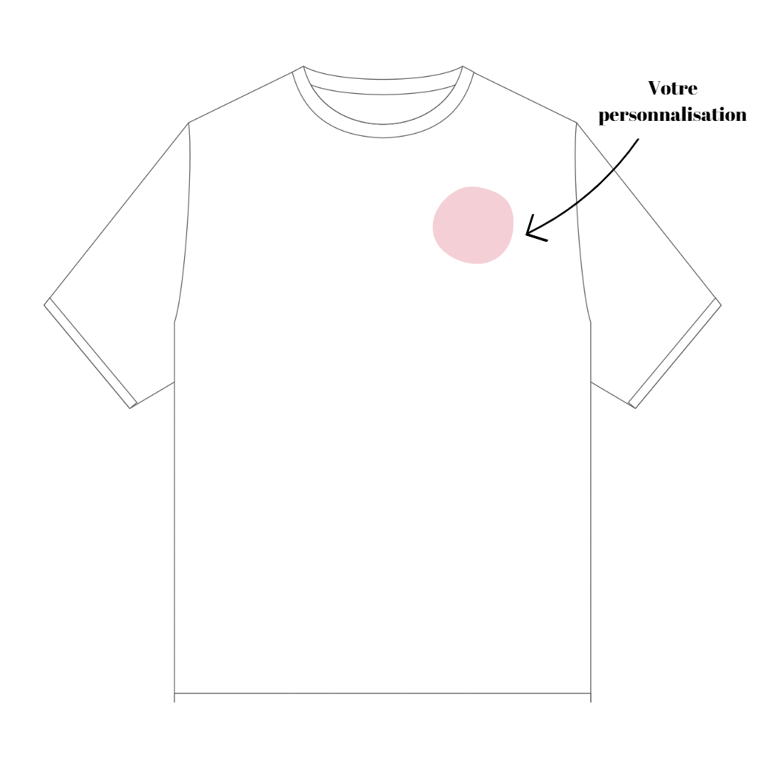 Tee-shirt unisexe Personnalisable