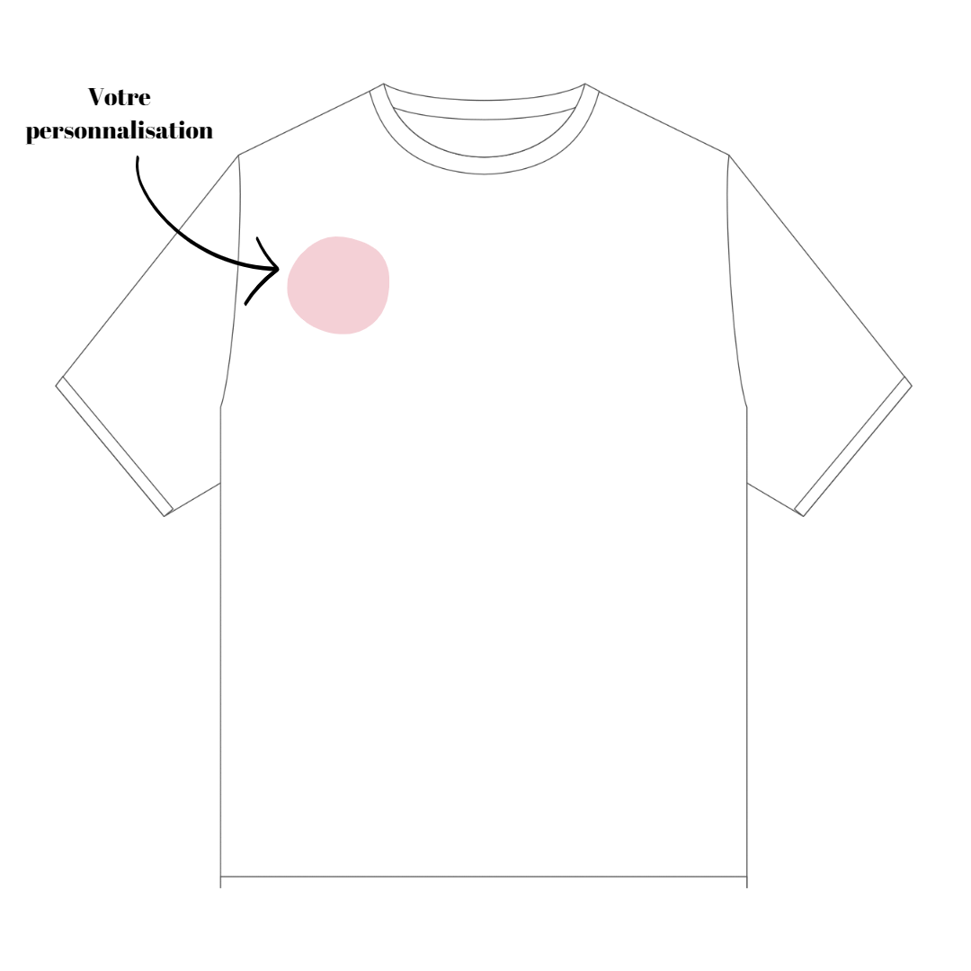 Tee-shirt unisexe Personnalisable
