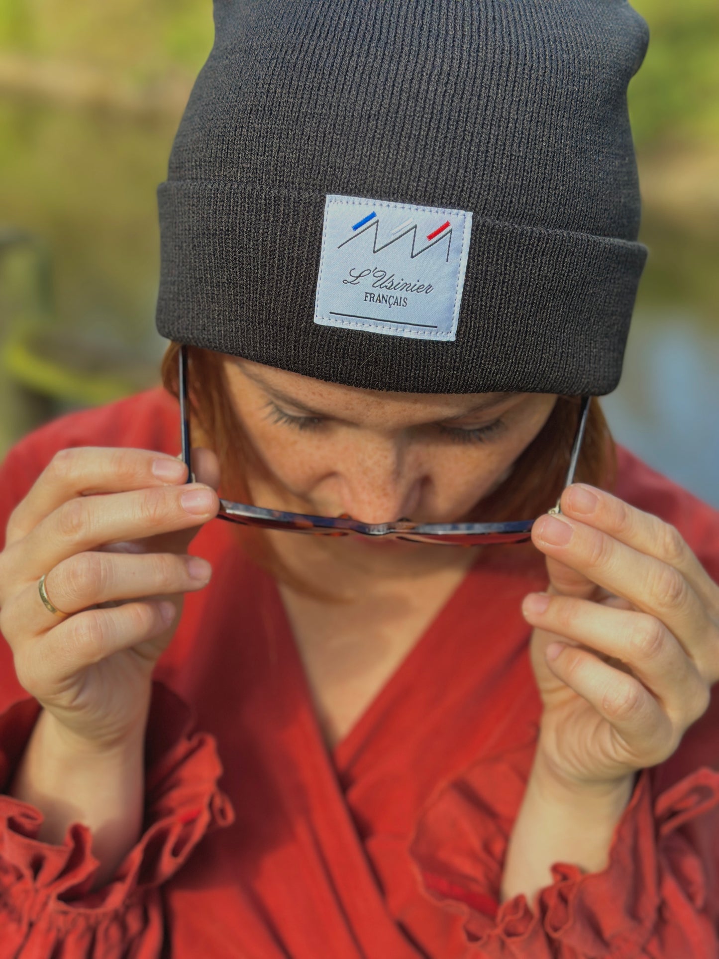Bonnet noir unisexe fabriqué en France